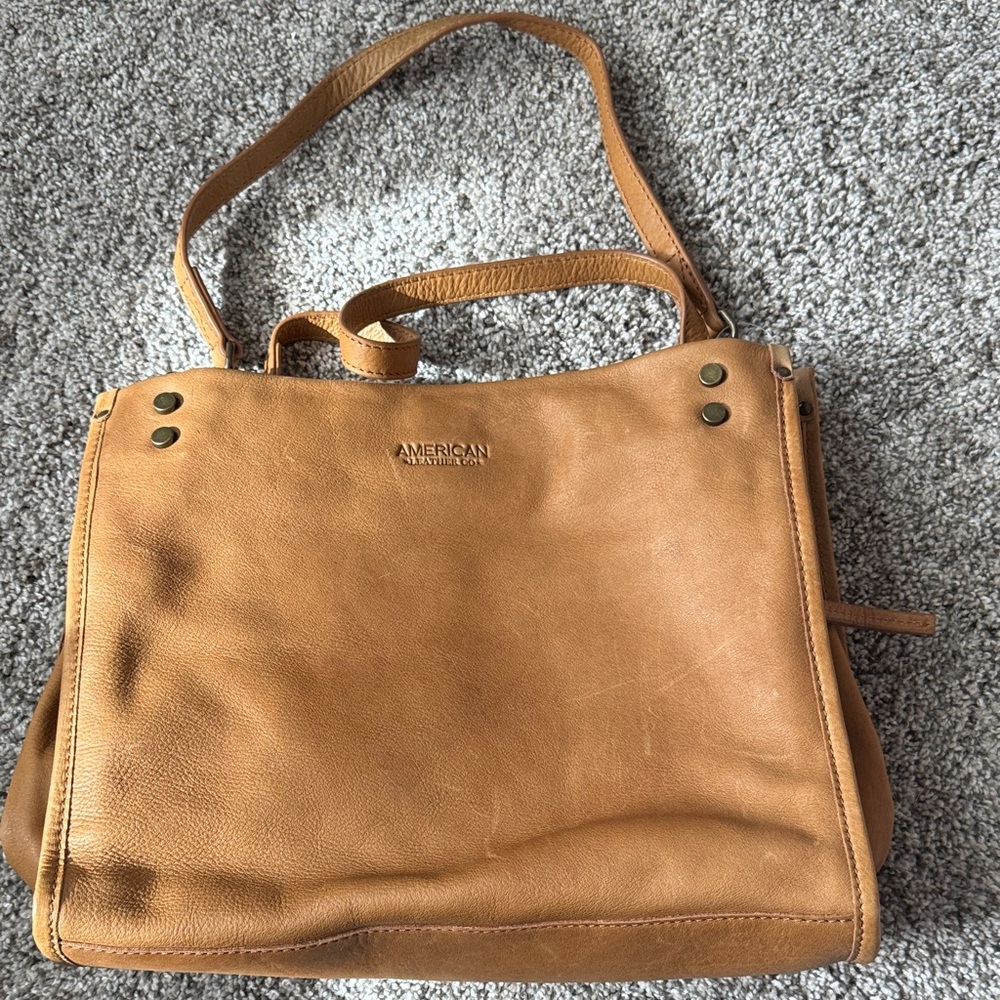 American Leather Co. Tan Shoulder Bag